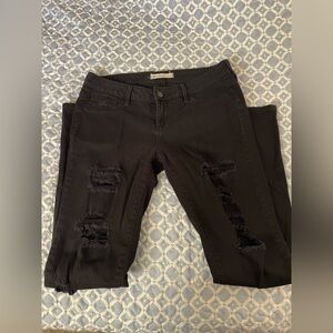 Bullhead black distressed jeans